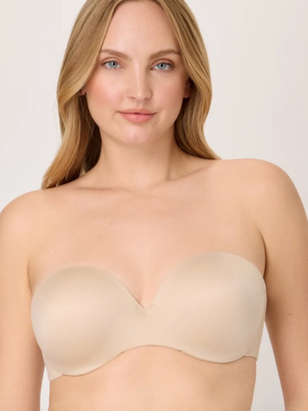 Maidenform Women's Custom Lift Strapless Underwire Bra Beige Size 32B
